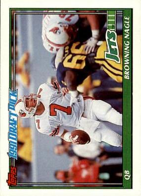 Browning Nagle #481 Football Cards 1991 Topps