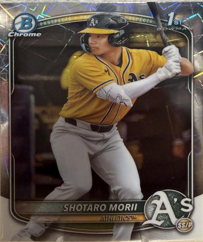 2025 Bowman Chrome Prospects Shotaro Morii [Laser Refractor] #BCP-170 card