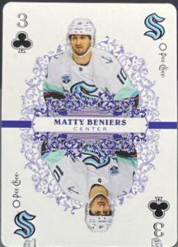 Matty Beniers #3 Hockey Cards 2022 O Pee Chee Playing Cards