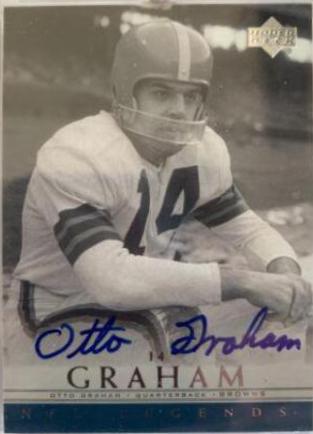 Otto Graham Football Cards 2000 Upper Deck Legends Autographs