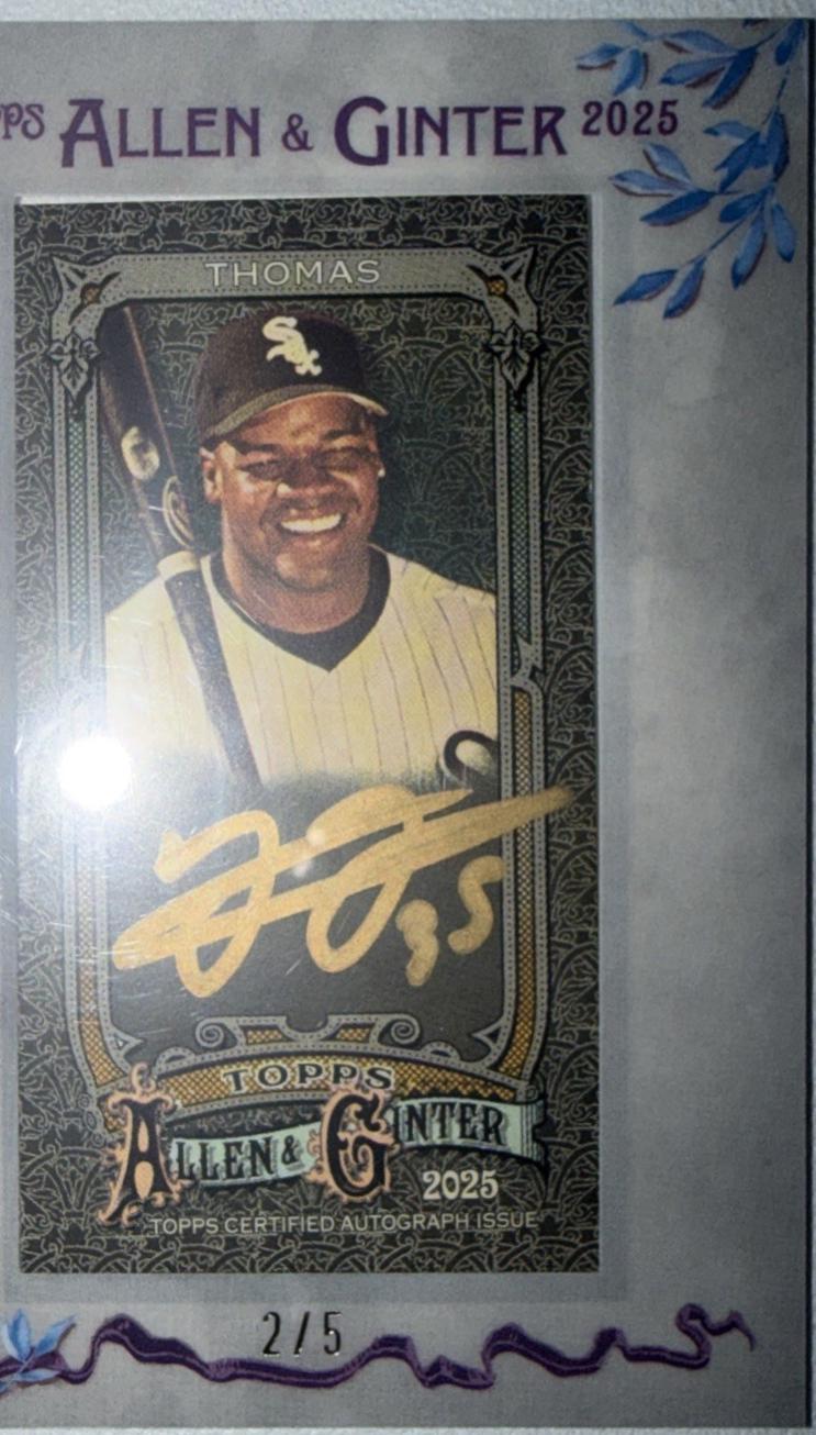 Frank Thomas #MA-FTH 2025 Topps Allen & Ginter X Mini Baseball Autographs