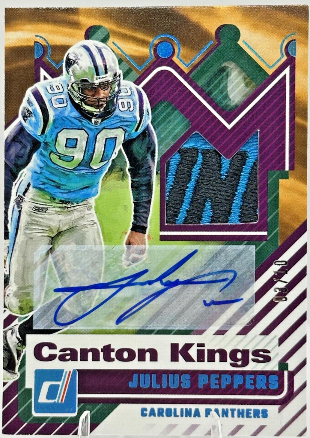 Julius Peppers #CK-JPS 2025 Panini Donruss Canton Kings Autograph Football