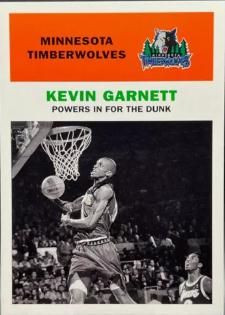 Kevin Garnett #100 Basketball Cards 1998 Fleer Tradition Vintage '61