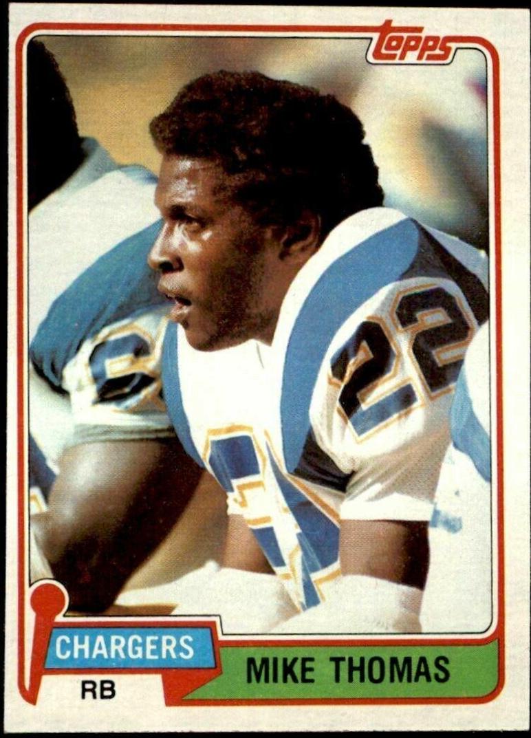 Mike Thomas #172 Football Cards 1981 Topps