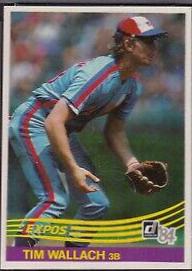 Tim Wallach #421 Baseball Cards 1984 Donruss