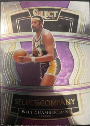 Wilt Chamberlain #8 Basketball Cards 2021 Panini Select Company