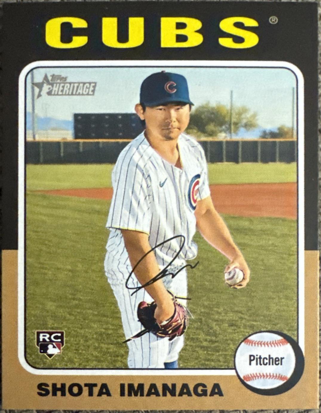 Shota Imanaga #564 Baseball Cards 2024 Topps Heritage