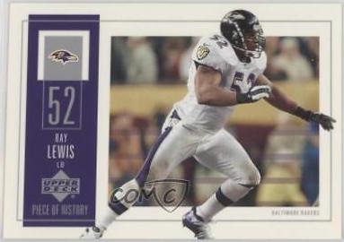 Ray Lewis #8 Football Cards 2002 Upper Deck Piece of History