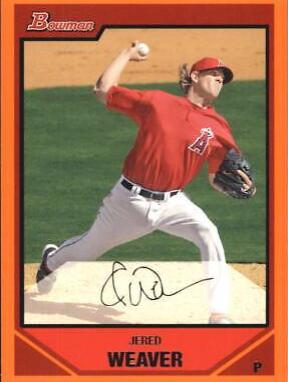 Jered Weaver #4 Baseball Cards 2007 Bowman