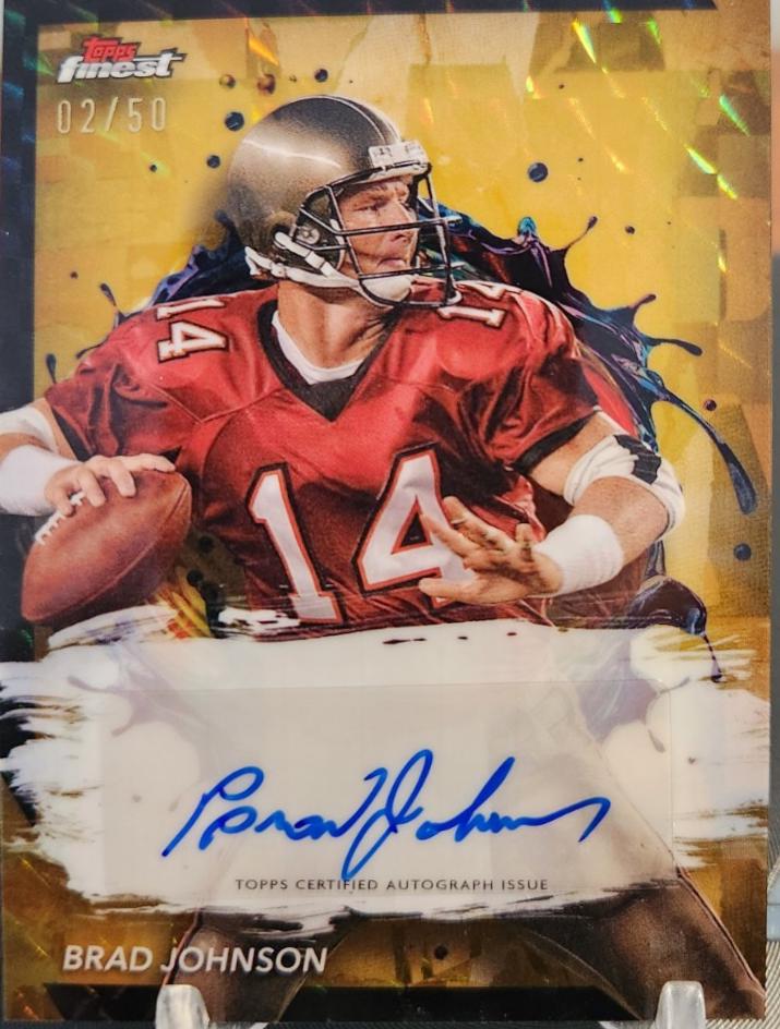 Brad Johnson #FA-BJ Football Cards 2024 Topps Finest Autograph