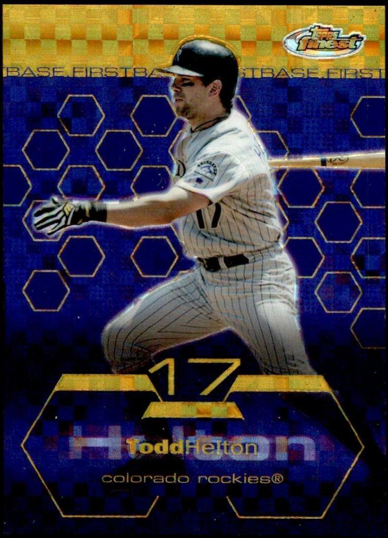 Todd Helton #3 Baseball Cards 2003 Finest