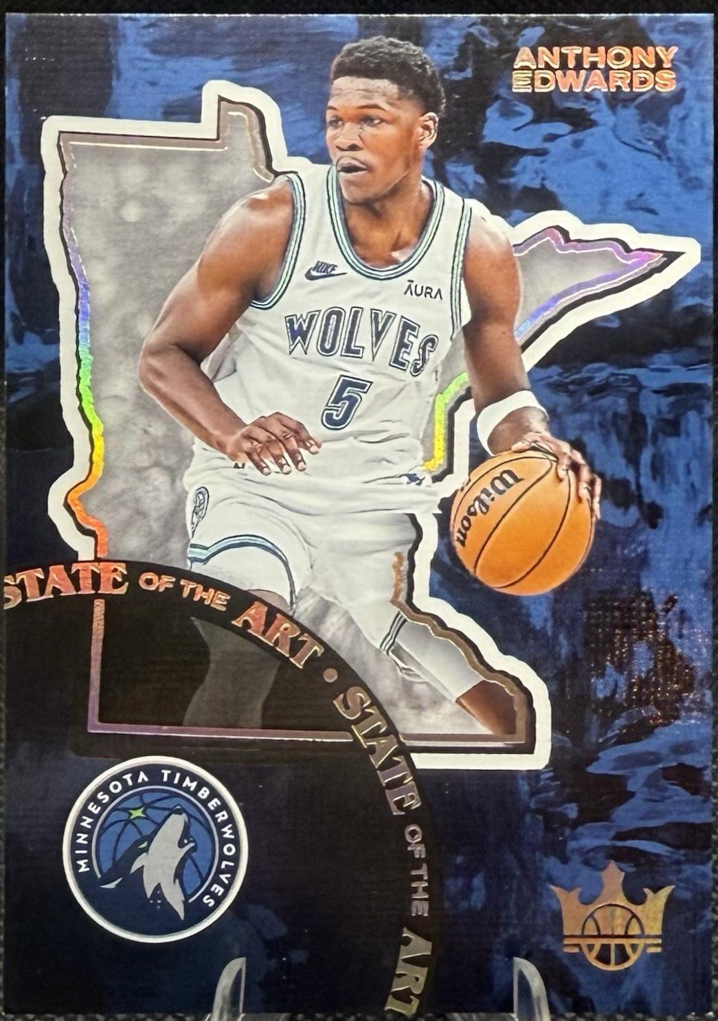 Anthony Edwards #2 Basketball Cards 2024 Panini Court Kings State of the Art