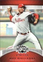 Roy Halladay #6 Baseball Cards 2010 Topps Triple Threads Prices