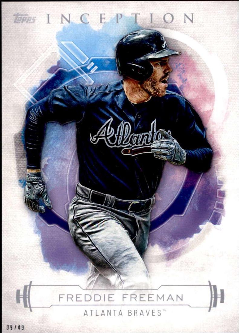 Freddie Freeman #4 Baseball Cards 2019 Topps Inception
