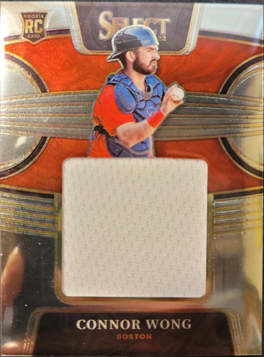 Connor Wong #RJS-CO Baseball Cards 2022 Panini Select Rookie Jumbo Swatch