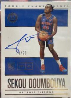 Sekou Doumbouya #110 2019-20 Panini Encased Basketball