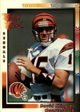 David Klingler #364 Football Cards 1992 Wild Card