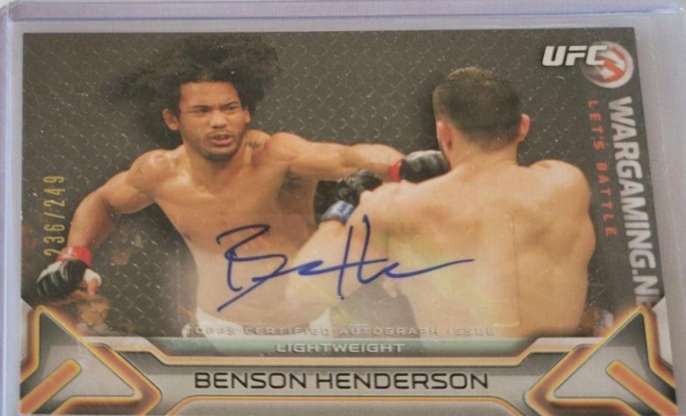 Benson Henderson #KA-BH Ufc Cards 2016 Topps UFC Knockout Autographs