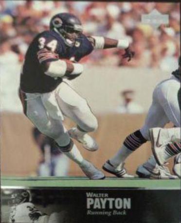 Walter Payton #4 Football Cards 1997 Upper Deck Legends