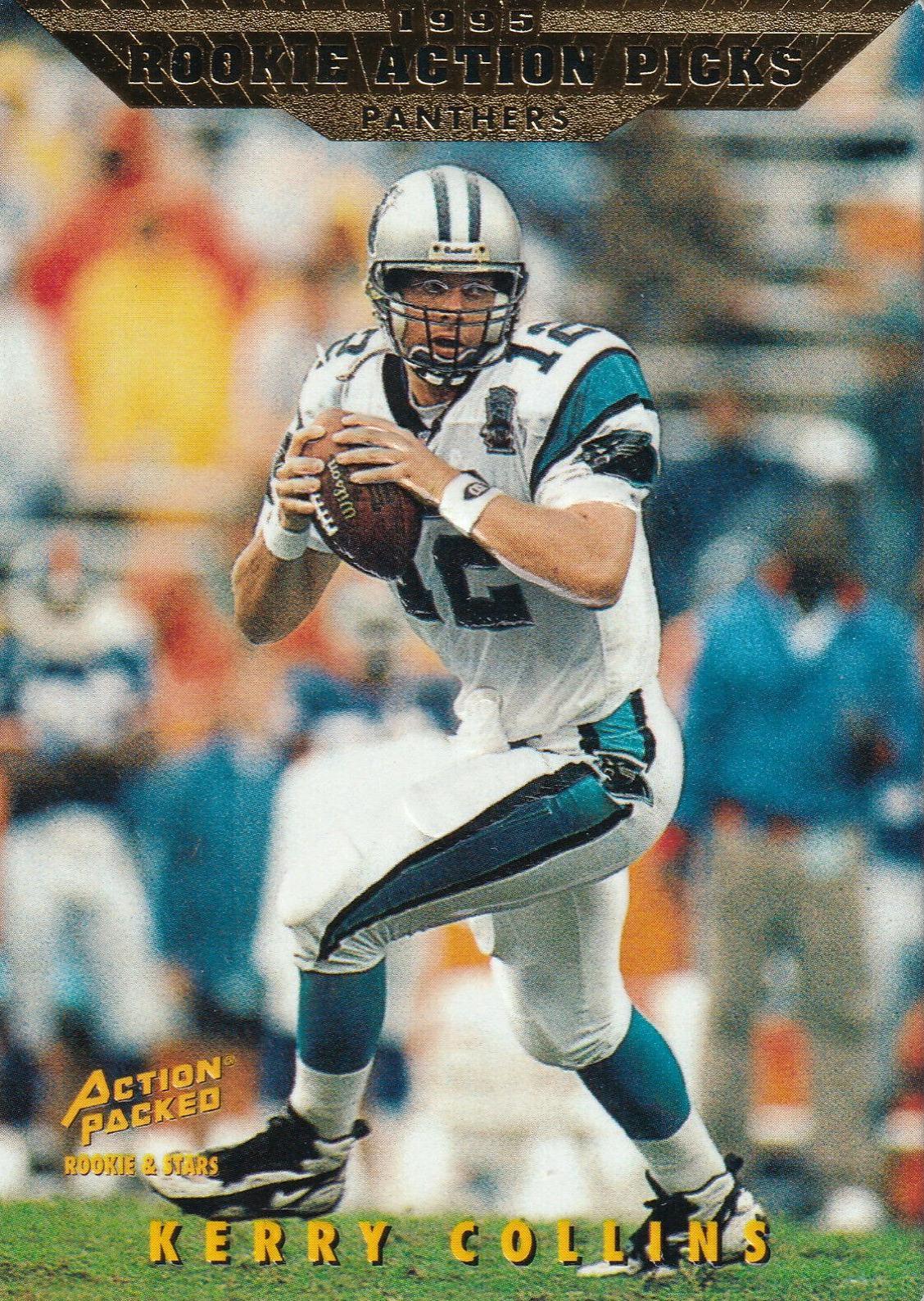 Kerry Collins #98 Football Cards 1995 Action Packed Rookie & Stars
