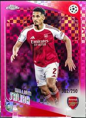 william saliba limited edition card Panini Artistic Impressions Prizm Panini Select 20 William Saliba [Pink X-Fractor] #113