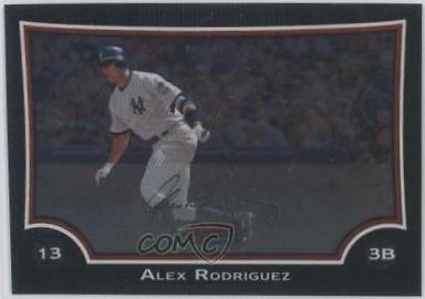 Alex Rodriguez #3 Baseball Cards 2009 Bowman Chrome