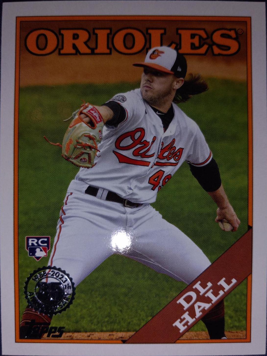 DL Hall #2T88-37 Baseball Cards 2023 Topps Series 2 1988 35th Anniversary