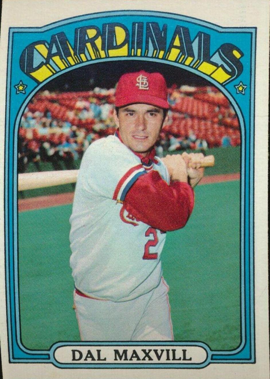 Dal Maxvill #206 Baseball Cards 1972 Topps