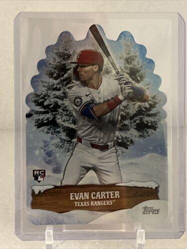 Evan Carter #EG-12 Baseball Cards 2024 Topps Holiday Evergreen