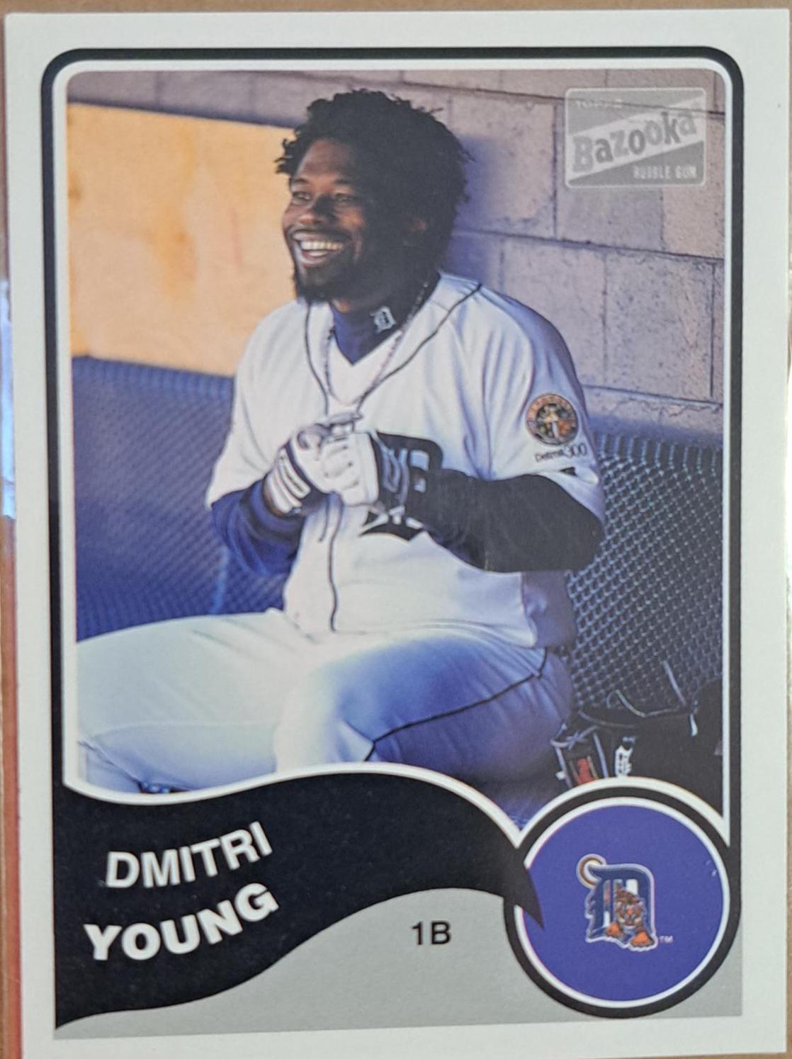 Dmitri Young #261 Baseball Cards 1993 Bazooka