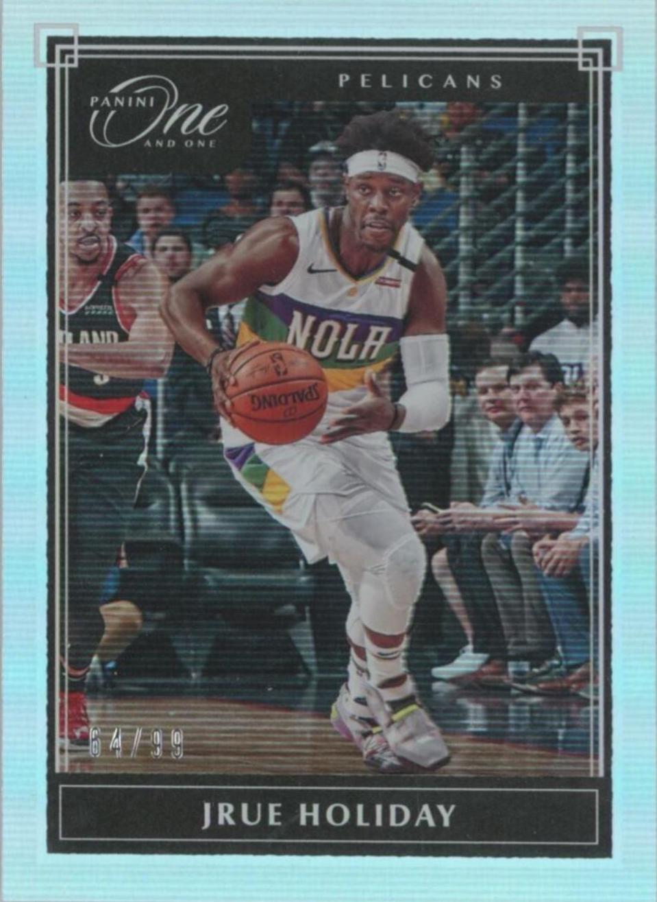 Jrue Holiday #3 Basketball Cards 2019 Panini One and One