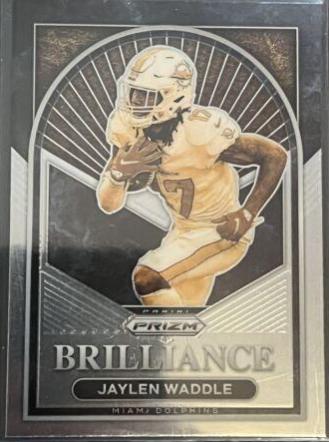 Jaylen Waddle #B-12 Football Cards 2022 Panini Prizm Brilliance