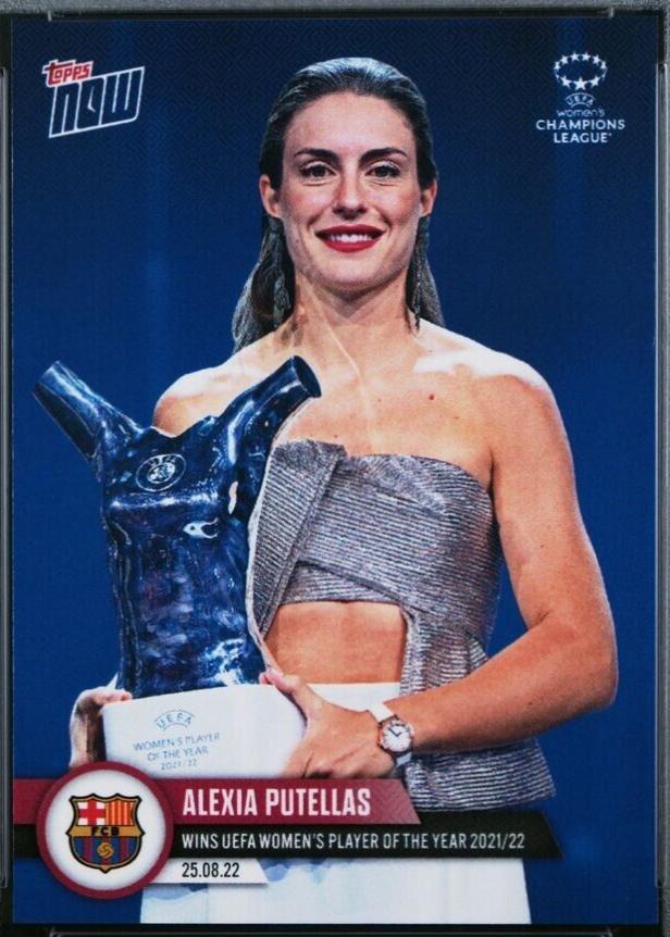 Alexia Putellas #5 Soccer Cards 2022 Topps Now UEFA Champions League
