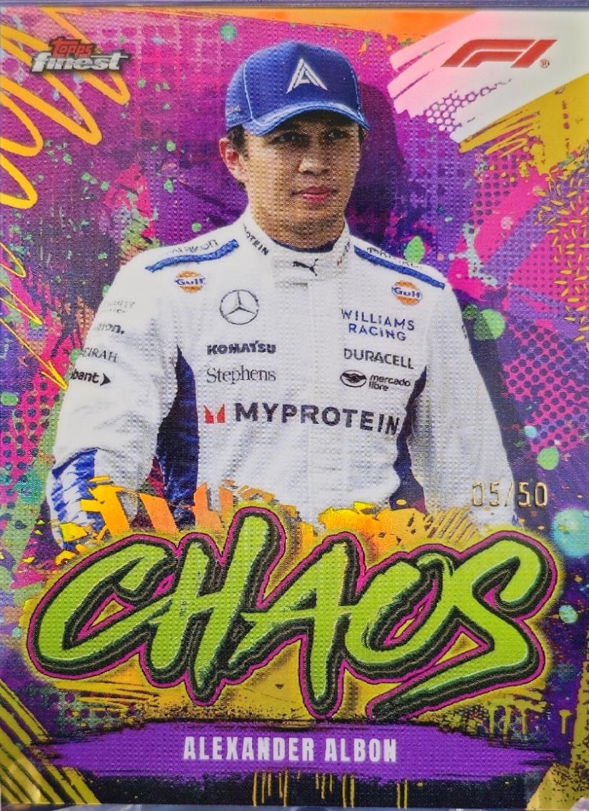 Alexander Albon #CH-19 Racing Cards 2024 Topps Finest Formula 1 Chaos