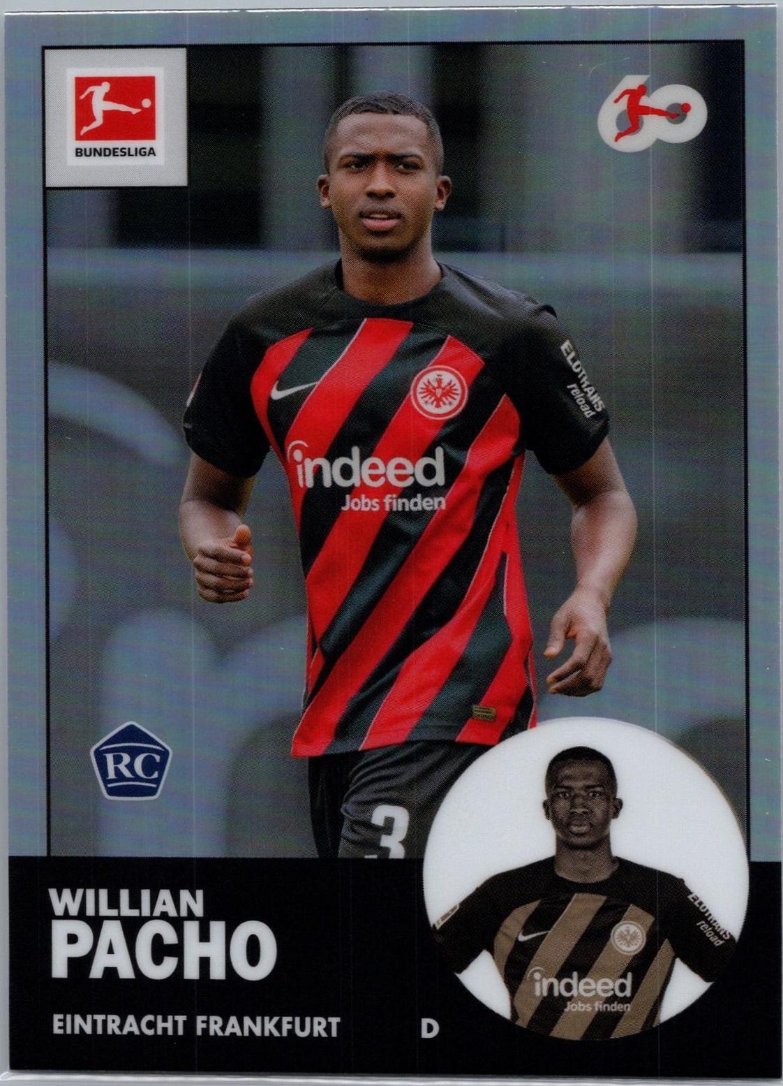 Willian Pacho #TAN-16 Soccer Cards 2023 Topps Chrome Bundesliga 1963 Topps