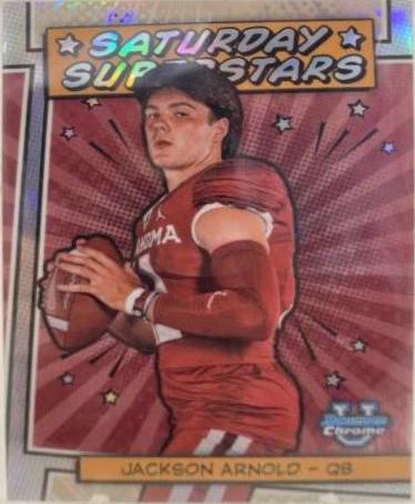 Jackson Arnold #SS-8 Football Cards 2023 Bowman Chrome University Saturday Superstars