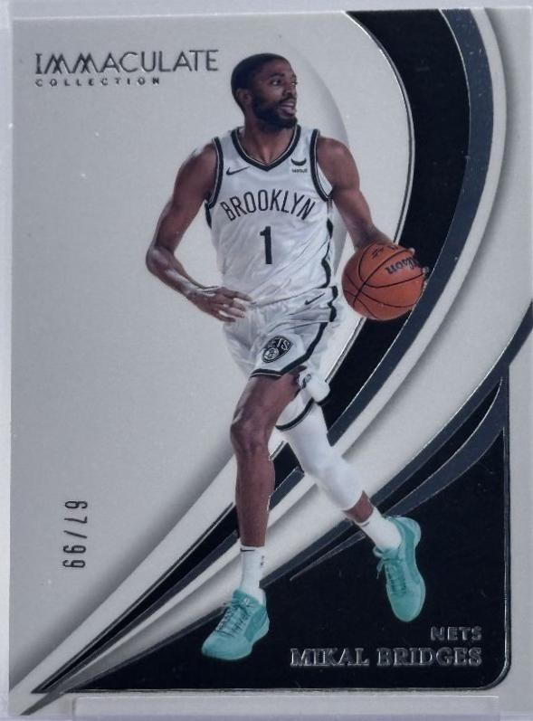 Mikal Bridges #20 Basketball Cards 2023 Panini Immaculate
