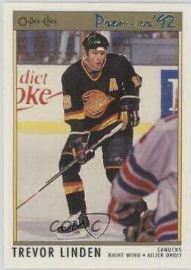 Trevor Linden #77 Hockey Cards 1991 O-Pee-Chee Premier