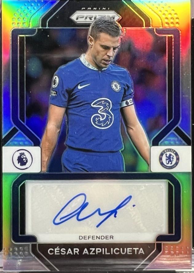 Cesar Azpilicueta #S-CA 2022 Panini Prizm Premier League Signatures