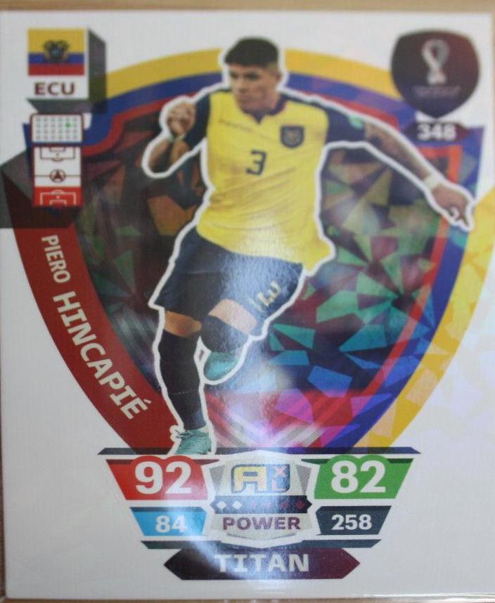 Piero Hincapie #348 Soccer Cards 2022 Panini Adrenalyn XL FIFA World Cup Qatar