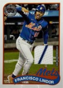 Francisco Lindor #89R2-FL 2024 Topps 1989 Relic Baseball