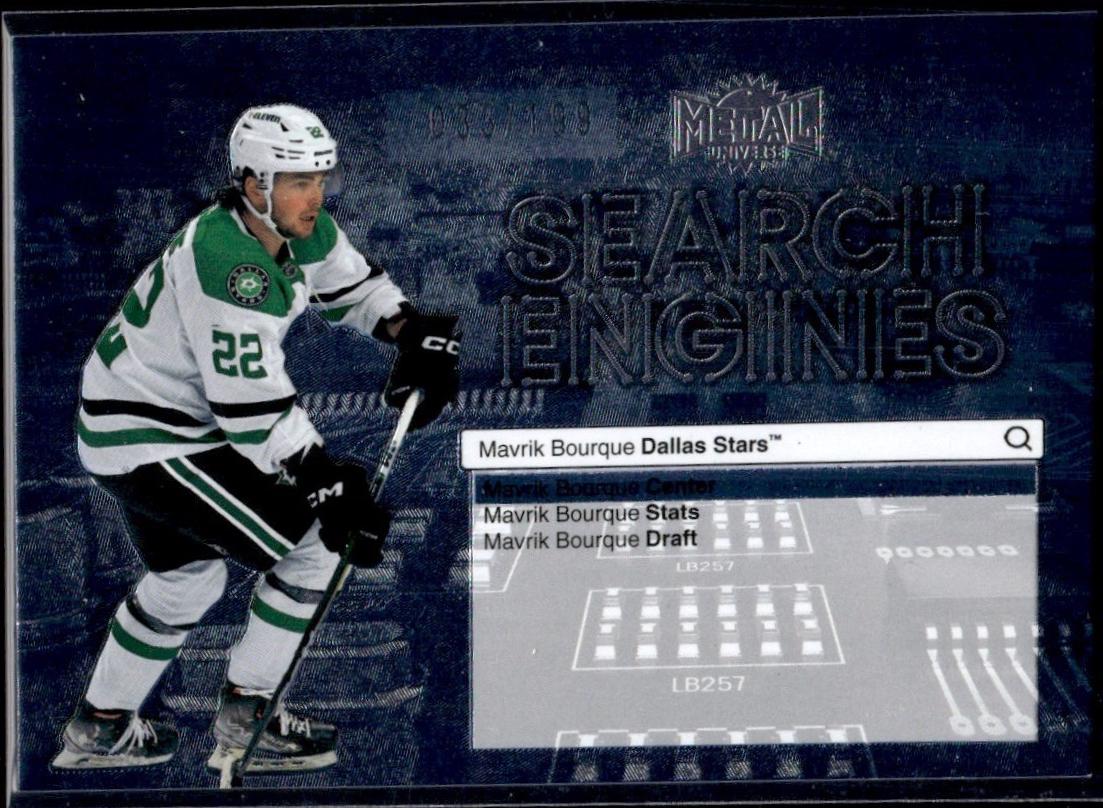 Mavrik Bourque #ST-19 Hockey Cards 2024 SkyBox Metal Universe Search Engines