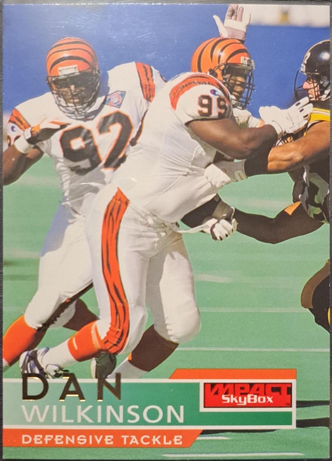 Dan Wilkinson #28 Football Cards 1995 Skybox Impact
