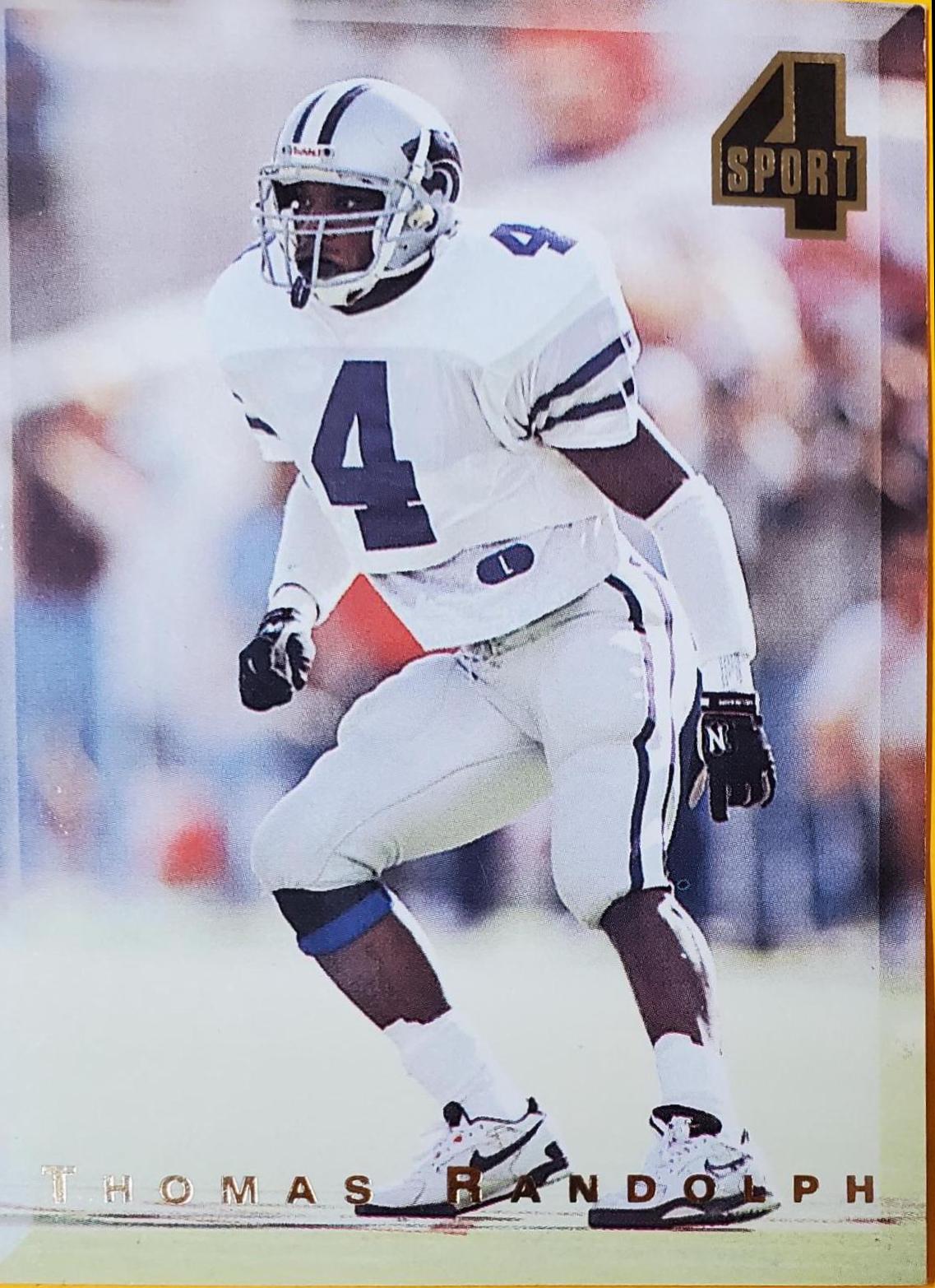 Thomas Randolph #94 Football Cards 1994 Classic 4 Sports Tri Cards
