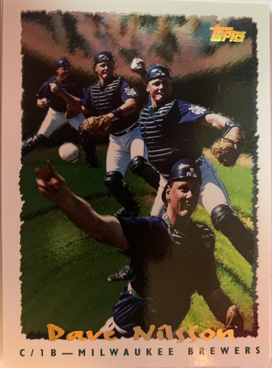 Dave Nillson #15 Baseball Cards 1995 Topps Cyberstats