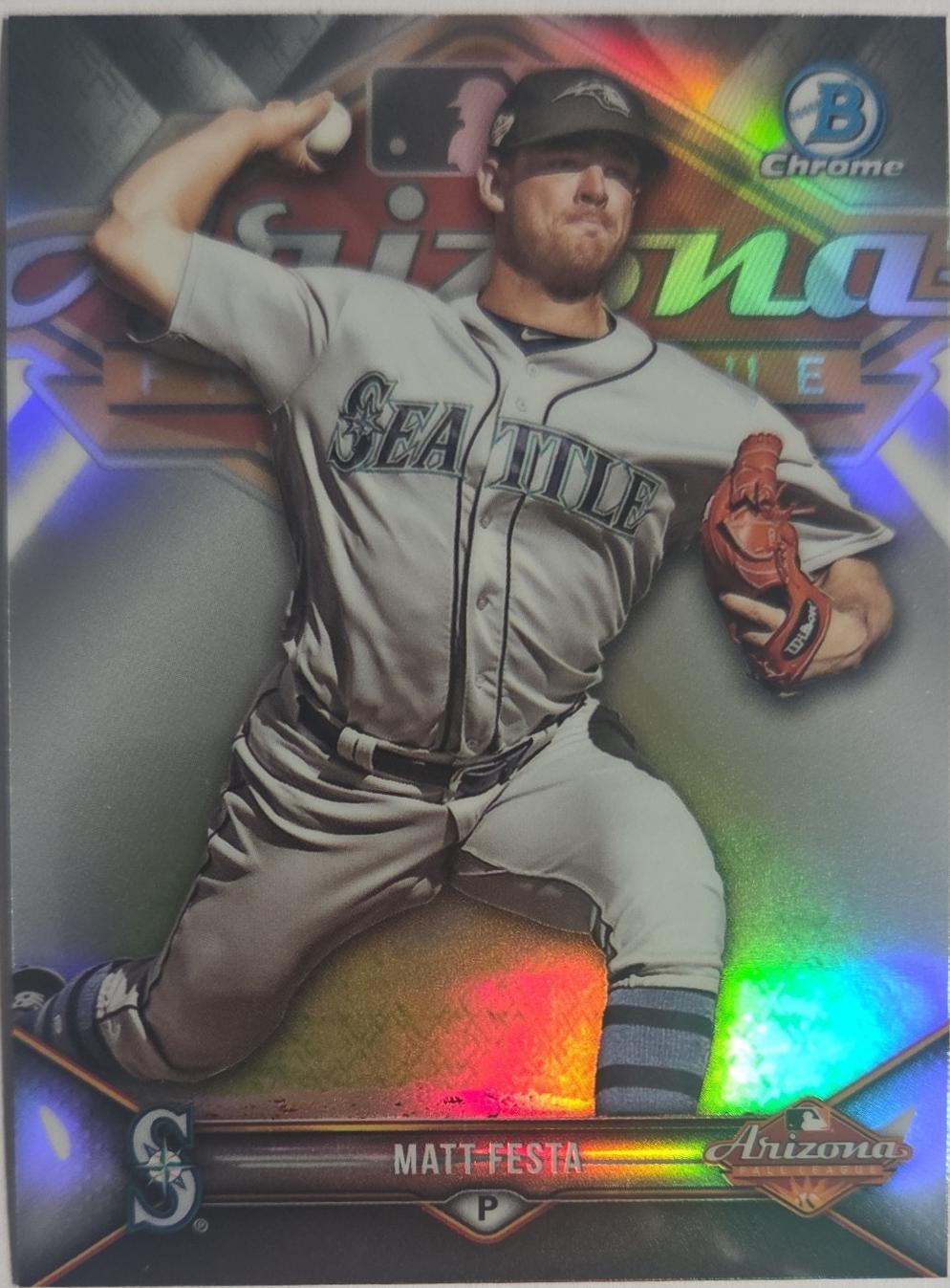 Matt Festa #AFL-MF 2018 Bowman Chrome Baseball 2017 AFL Fall Stars