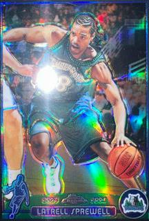 Latrell Sprewell #25 (Black Refractor)