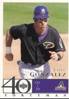 Luis Gonzalez #488 Baseball Cards 2003 Upper Deck 40 Man