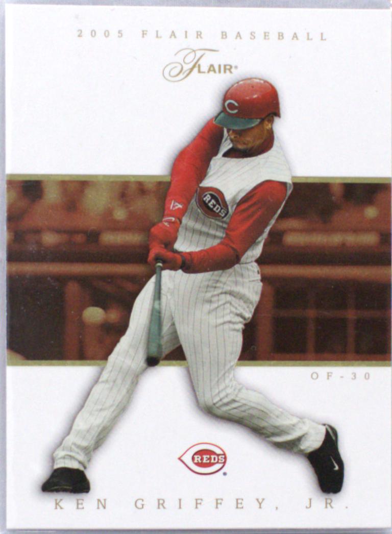 Ken Griffey #33 Baseball Cards 2005 Flair