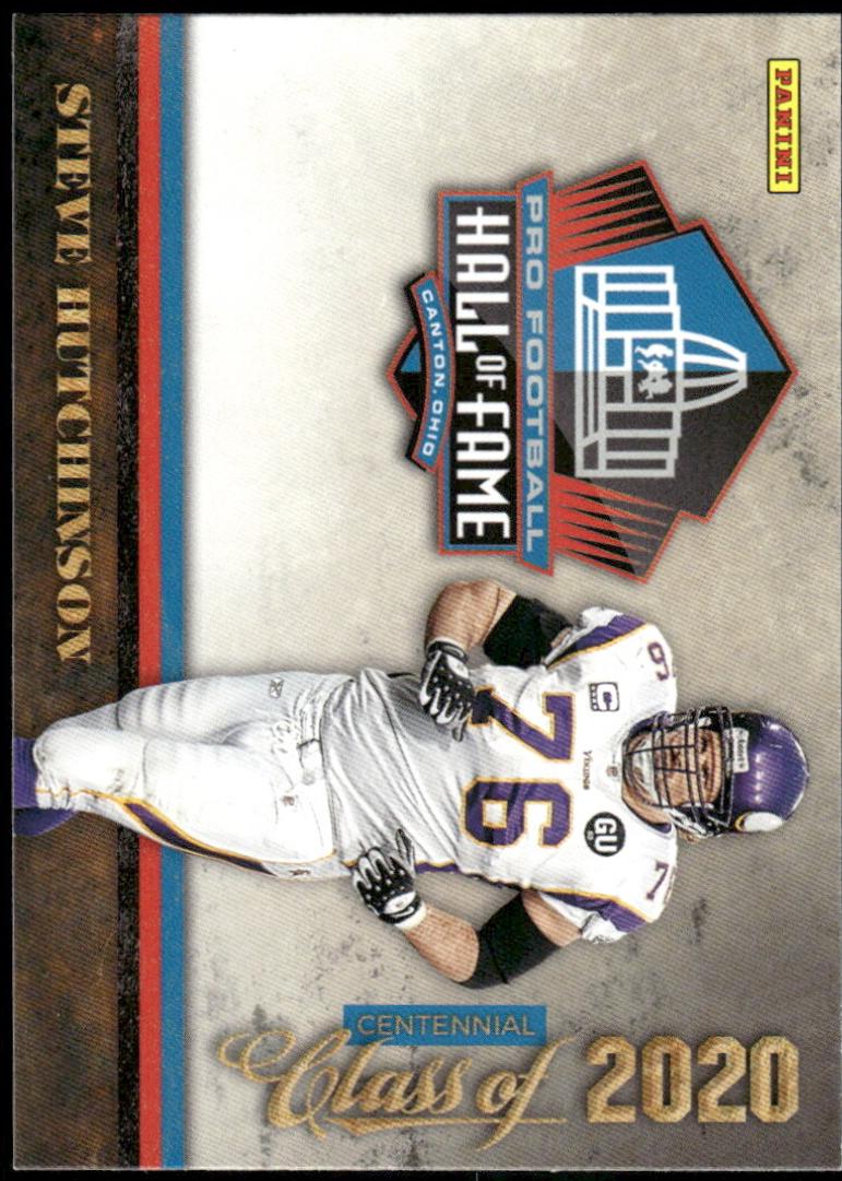 Steve Hutchinson #3 Football Cards 2020 Panini Hall of Fame